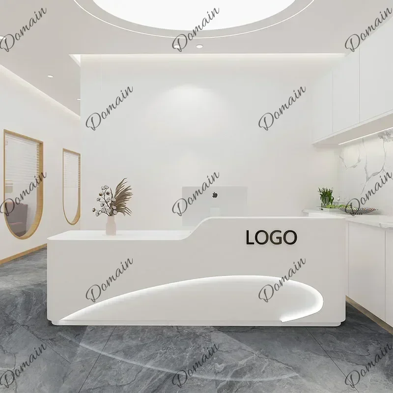 46 X Luxury Pulpit Cash Counter Desk Restaurant Tables Modern Office Laudry Cabinet Pulpitos Shop Aesthetic Bureau Lounge Furnit