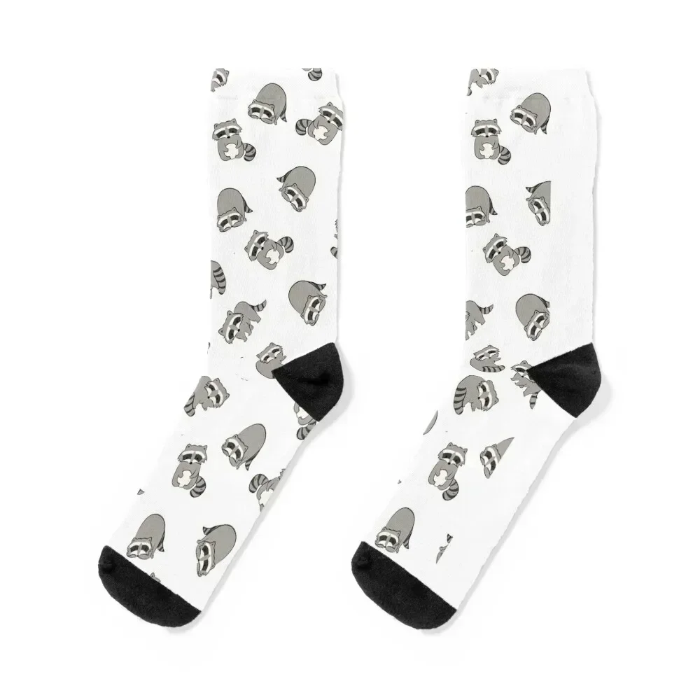 

Raccoon pattern Socks crazy Thermal man winter gym happy Socks Men's Women's