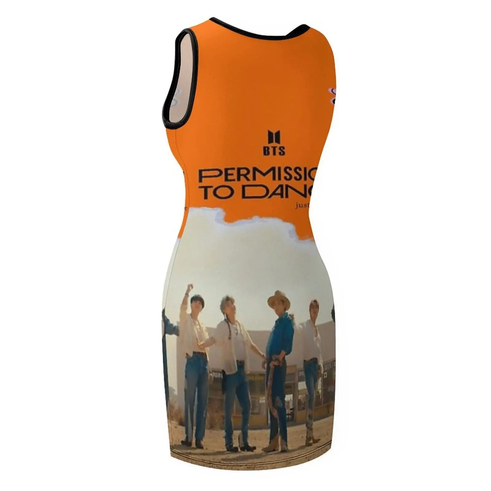 Autocollant couverture t-shirt masque robe design-3 sans manches robe d'été femmes robe de soirée Cocktail de robes