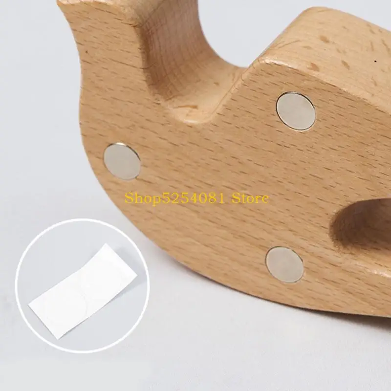 Axyc Small Wooden Door Door Door Door مع صوت لطيف للمنازل الهادئة
