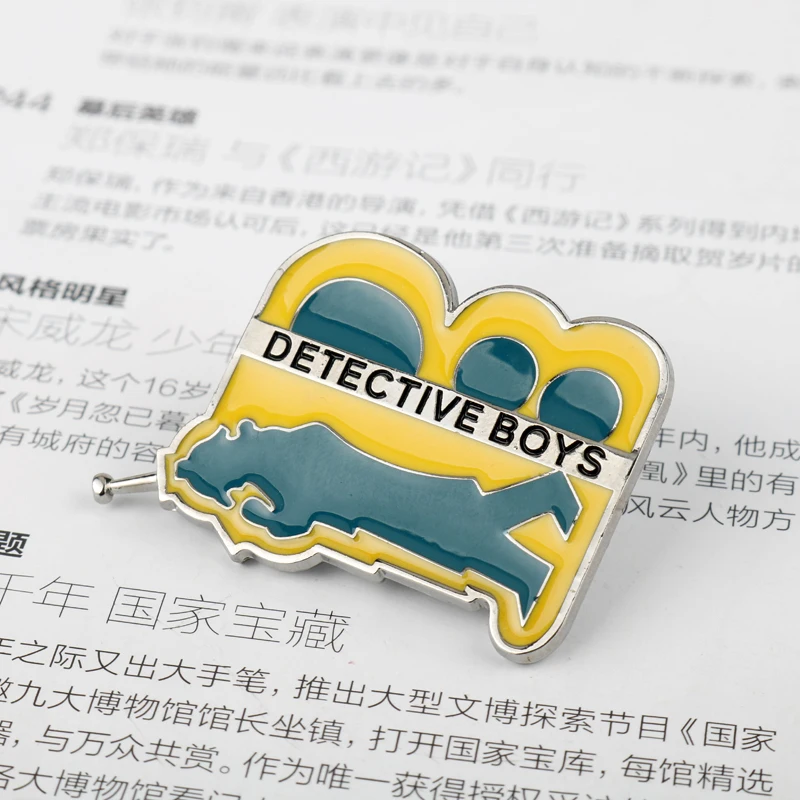 Anime Manga Detective Conan Enamel Pin Cosplay Brooch Badge for Backpacks Fashion Jewelry Gift view 3