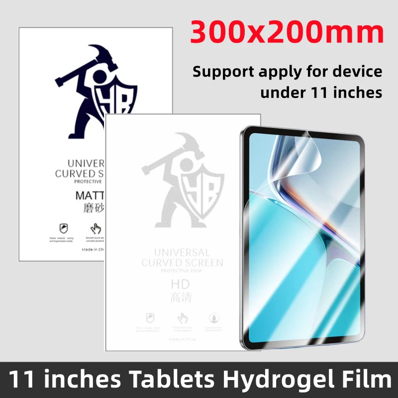 

25pcs Soft Hydrogel Film for Tablets TPU Hydrogel Sheets Screen Protector for Cutting Machine 11 inches Laptop Flexible Films