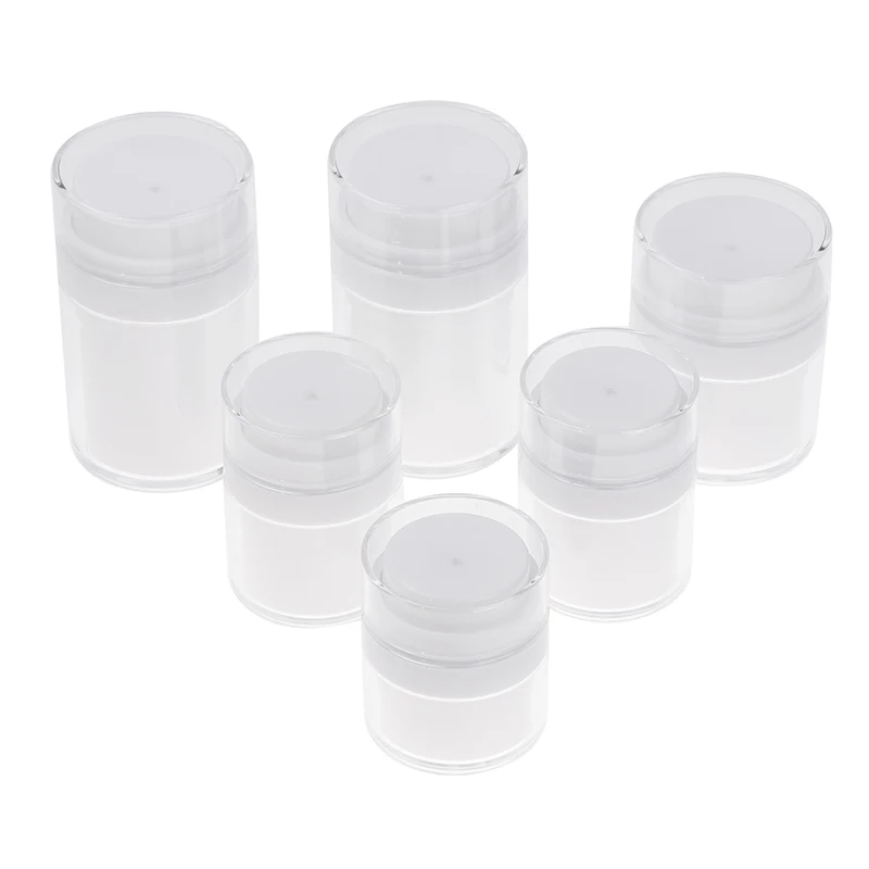 15g-100g Airless Lege Pomp Pot Hervulbare Crèmes Gels Lotions Dispenser Reizen Lekvrij Cosmetische Container Vacuüm fles