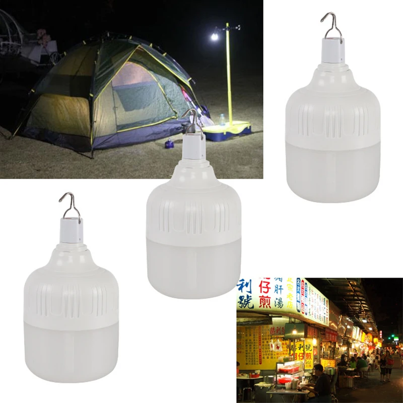 High Power 650w Emergency Lamp Bulb 5VDC USB Rechargeable Lantern Outdoor Portable Tent Lighting 135mm for Camping,Night Market