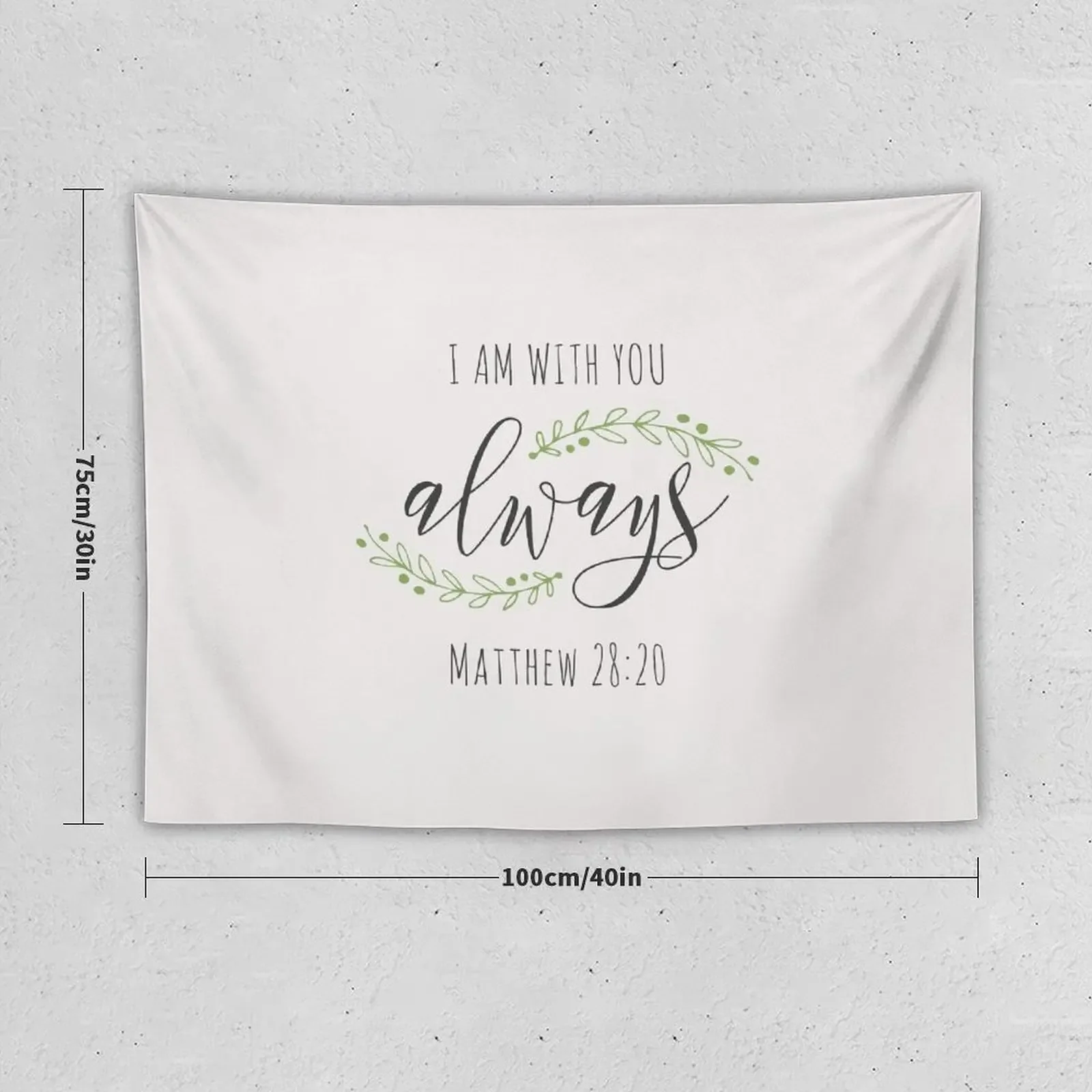 I Am With You Always Catholic Gift Tapestry Home Decor Aesthetic Decoration Room Room Decorating Aesthetic Tapestry