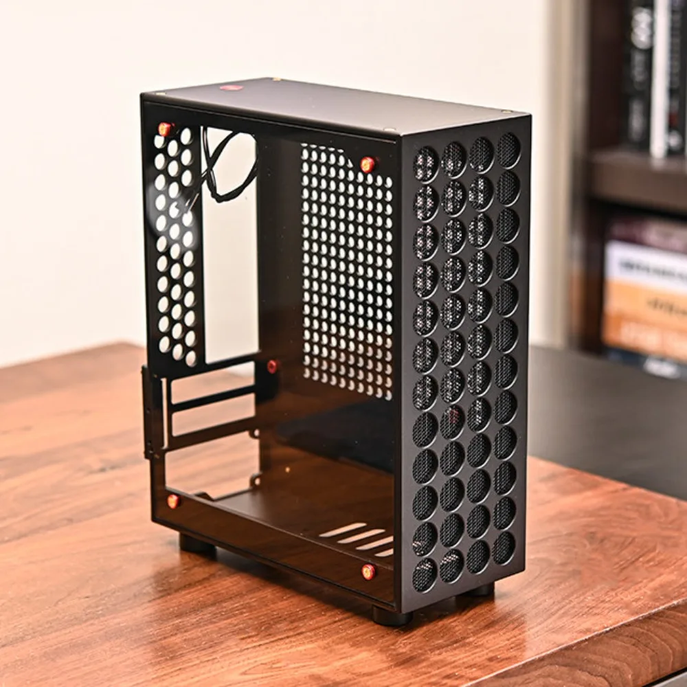 All-aluminum Small Computer Chassis V9 Captain - Double-slot Half-height PCI Supported Mini Case