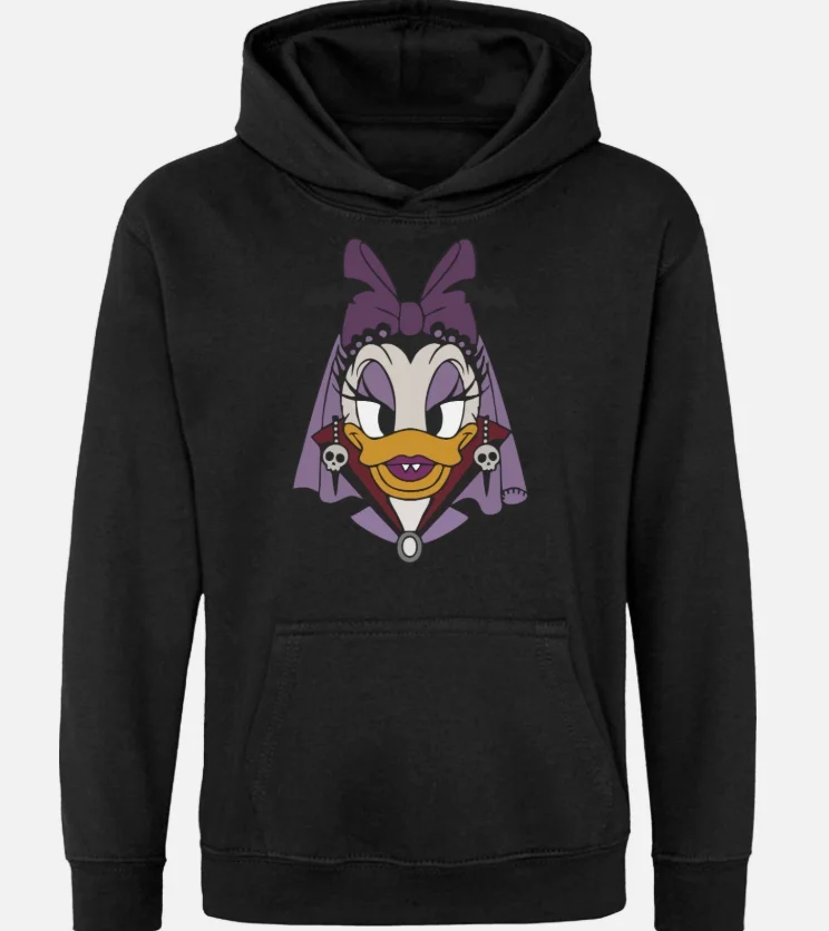 Moletom com capuz Disney Travel Disney Mickey e Amigos com capuz de todos os personagens solto e confortável