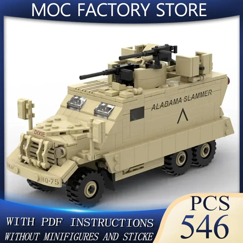 

Military Iraq Car Model Moc Building Bricks M818 Gun-Truck Technology Modular Blocks Gifts Christmas Toys DIY Sets Assembly