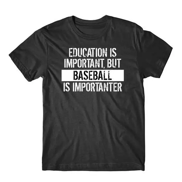 Funny Baseball T Shirt Education Is Important But Importanter Back To School By Really Awesome