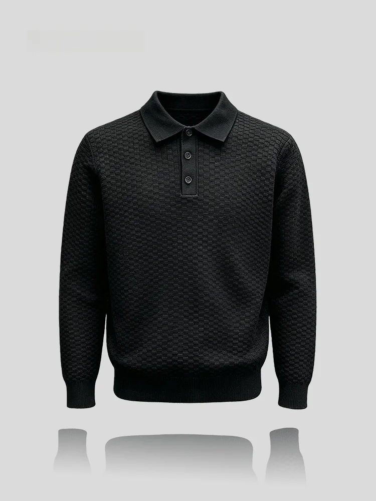 Fashionable Casual Long Sleeve Knitted Sweater IT  Design Sensation Autumn Winter New Style Men's Fashion Sun Protection ...
