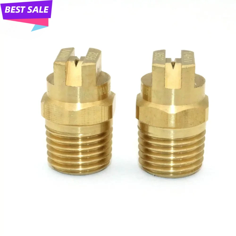 

10PCS 1/4''SS Brass 11001 HVV HU Flat Fan Spray Nozzle Industrial Vee Jet Water Spray Nozzle for Cleaning