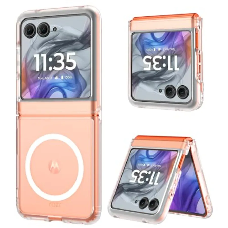 

for Motorola Moto Razr 2026/2025/2024 Magnetic Case, Moto Razr 60/50 Case[Compatible with MagSafe], Shockproof Protective Phone