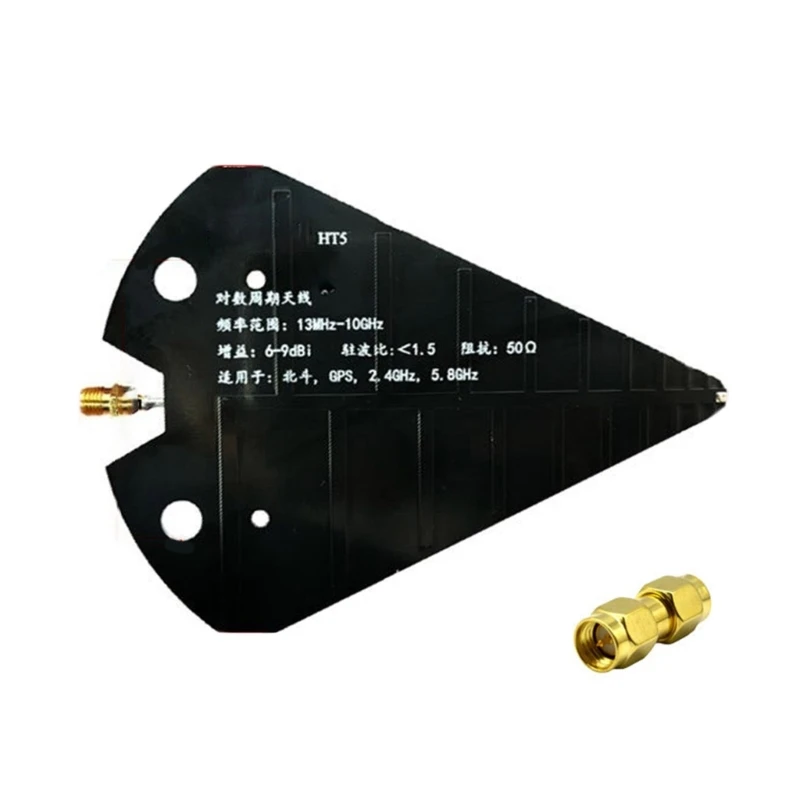 Log Periodic UWB Antenna 1300MHz-10GHz Widebands Circuit Board 50Ω for UWB 6-9dB