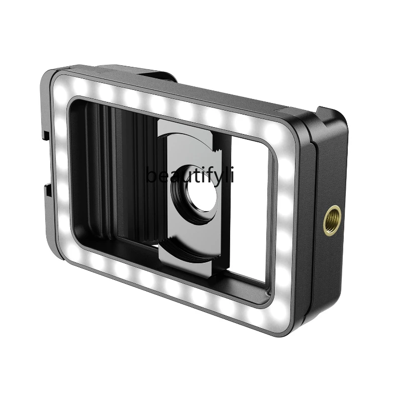 

Nail eyelash macro photography with cold boots thread display mobile phone lens universal clip filling light