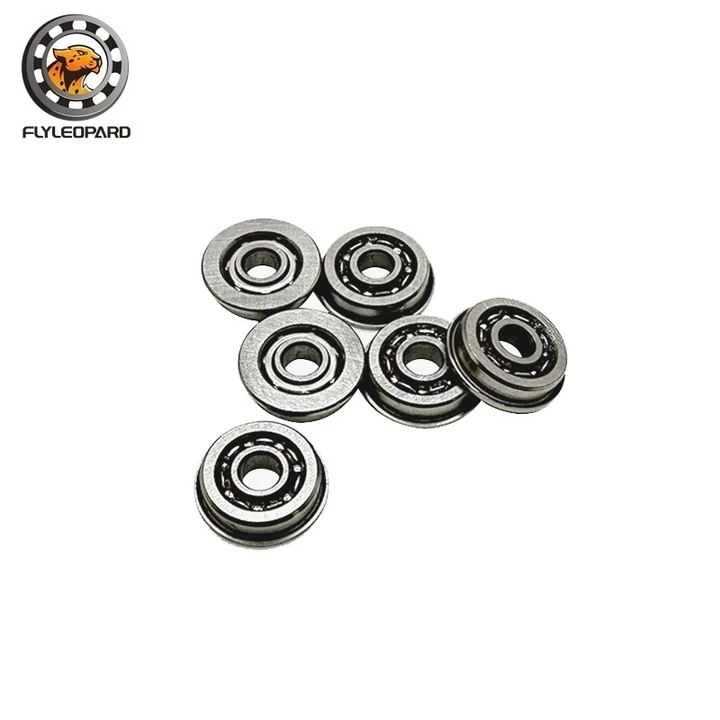 10PCS MF83 Flange Bearing 3x8x2.5 mm  ABEC-7 Miniature Flanged Non Standard Deep Groove Open Bearings MF83 Open