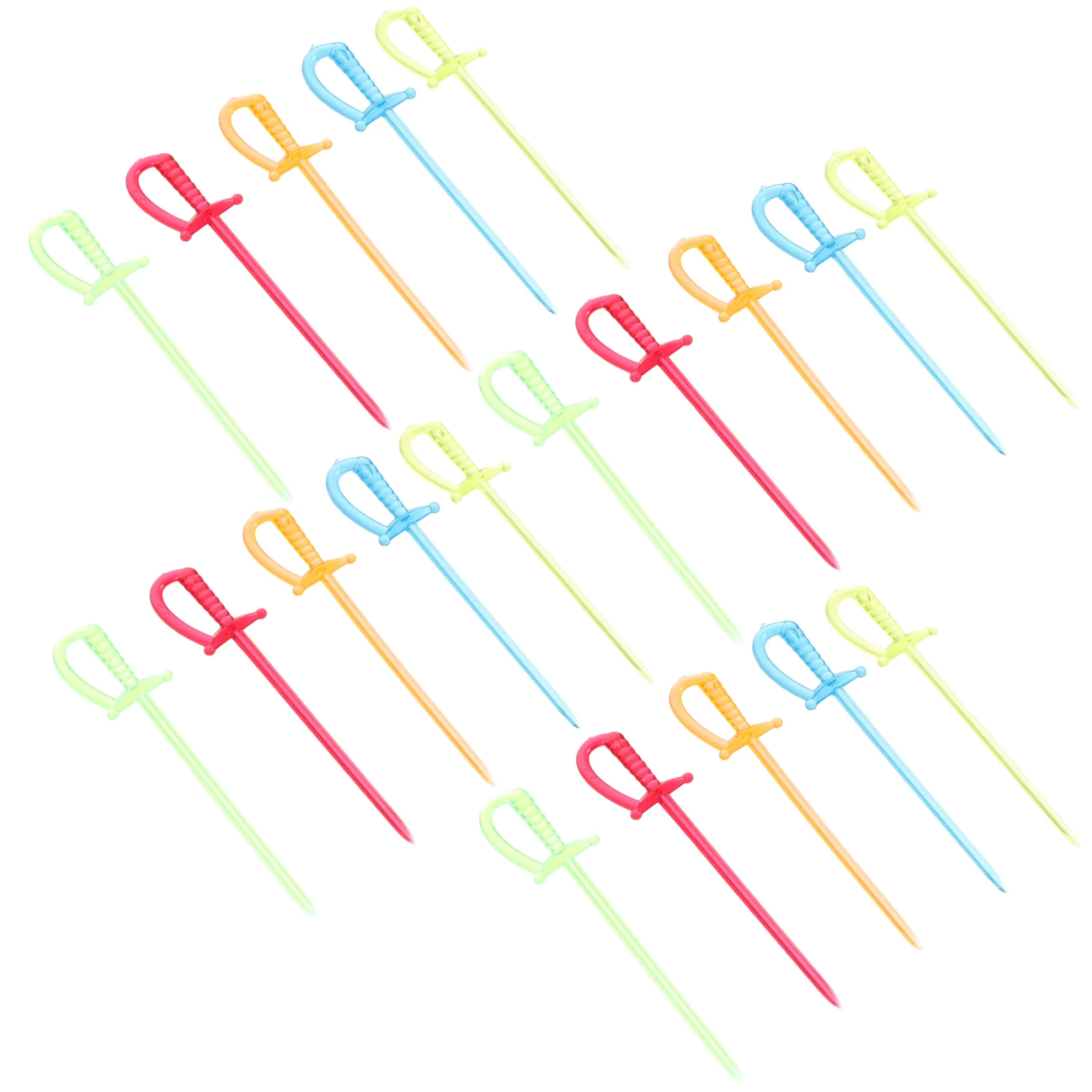 

600 Pcs Fruit Forks Cocktail Picks Plastic Toothpicks Food Skewers Party Supplies Reusable Bar Gadgets Kitchen Tools Teeth