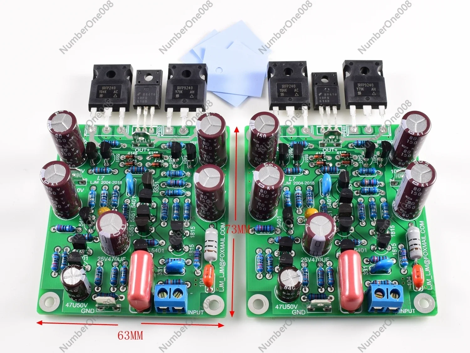 L7 MOSFET High Speed, FET, Power Audio Amplifier, Dual Channel