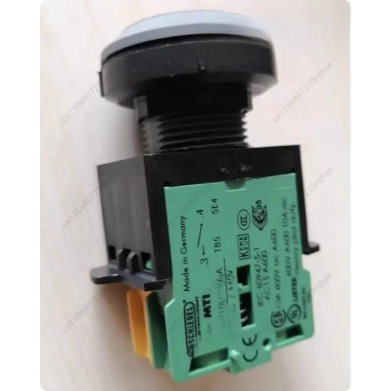 

24V Green Illuminated Push Button Switch - Self-Locking/Reset Key Switch 22mm Metal Mount