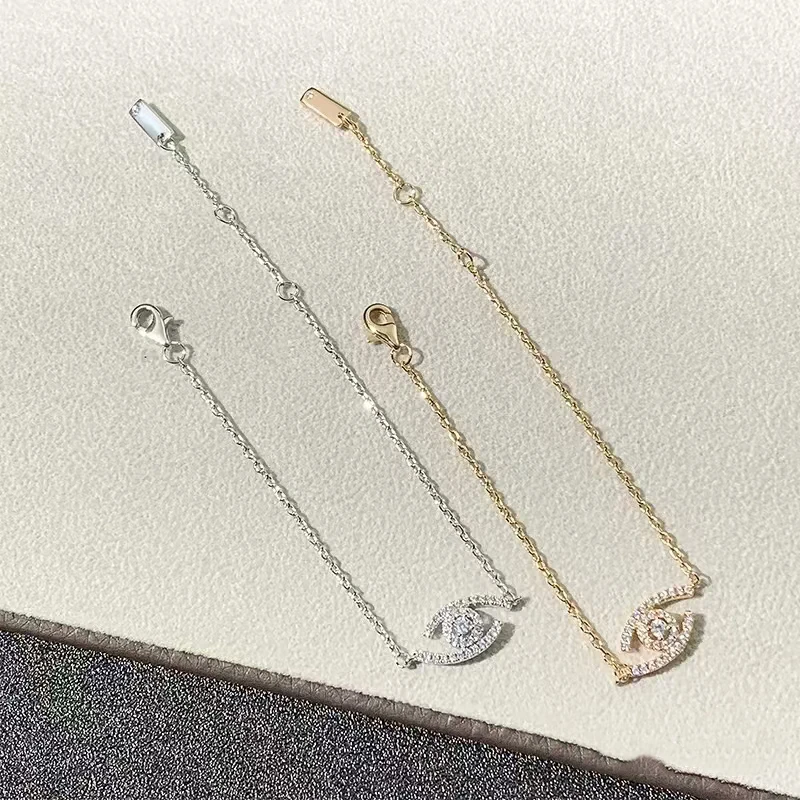 

Luxury Jewelry 925 Silver Classic Mind's Eye Bracelet Exquisite Women's Fashion Simple Wedding Party Valentine's Day Gift