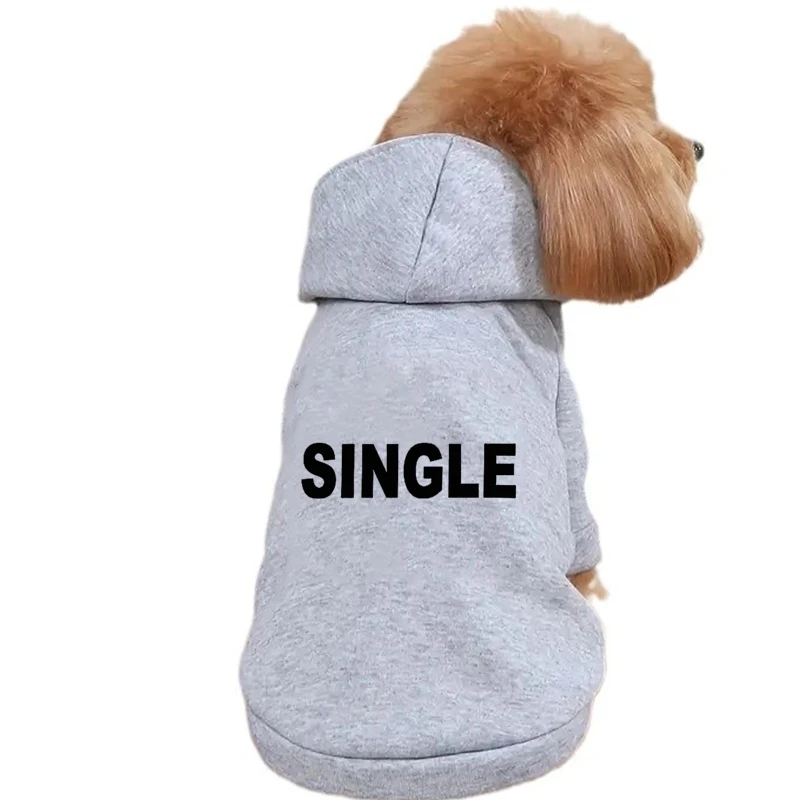

SINGLE Autumn and winter pet clothes cute and stylish cartoon hoodie super cute cat and dog universal clothes