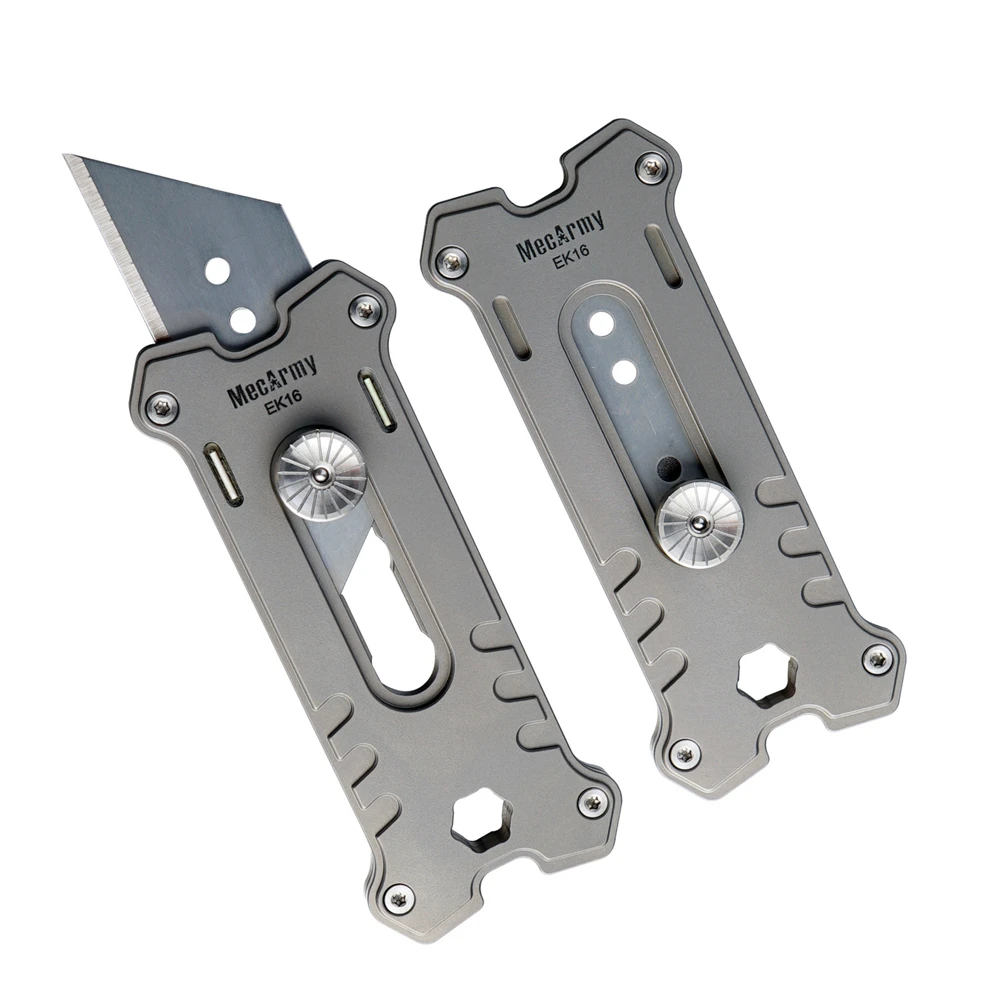 Mini Art Cutter knife /Hexagon screwdriver EK16 Titanium Utility Knife Multifunctional Pocket Utility Knife