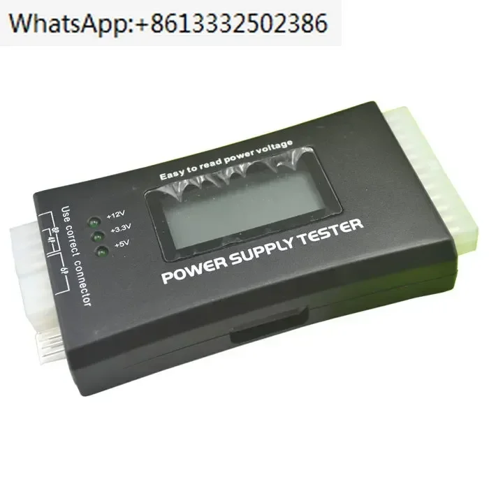 Testador de energia ATX detector de falha de energia do computador display LCD invólucro de plástico