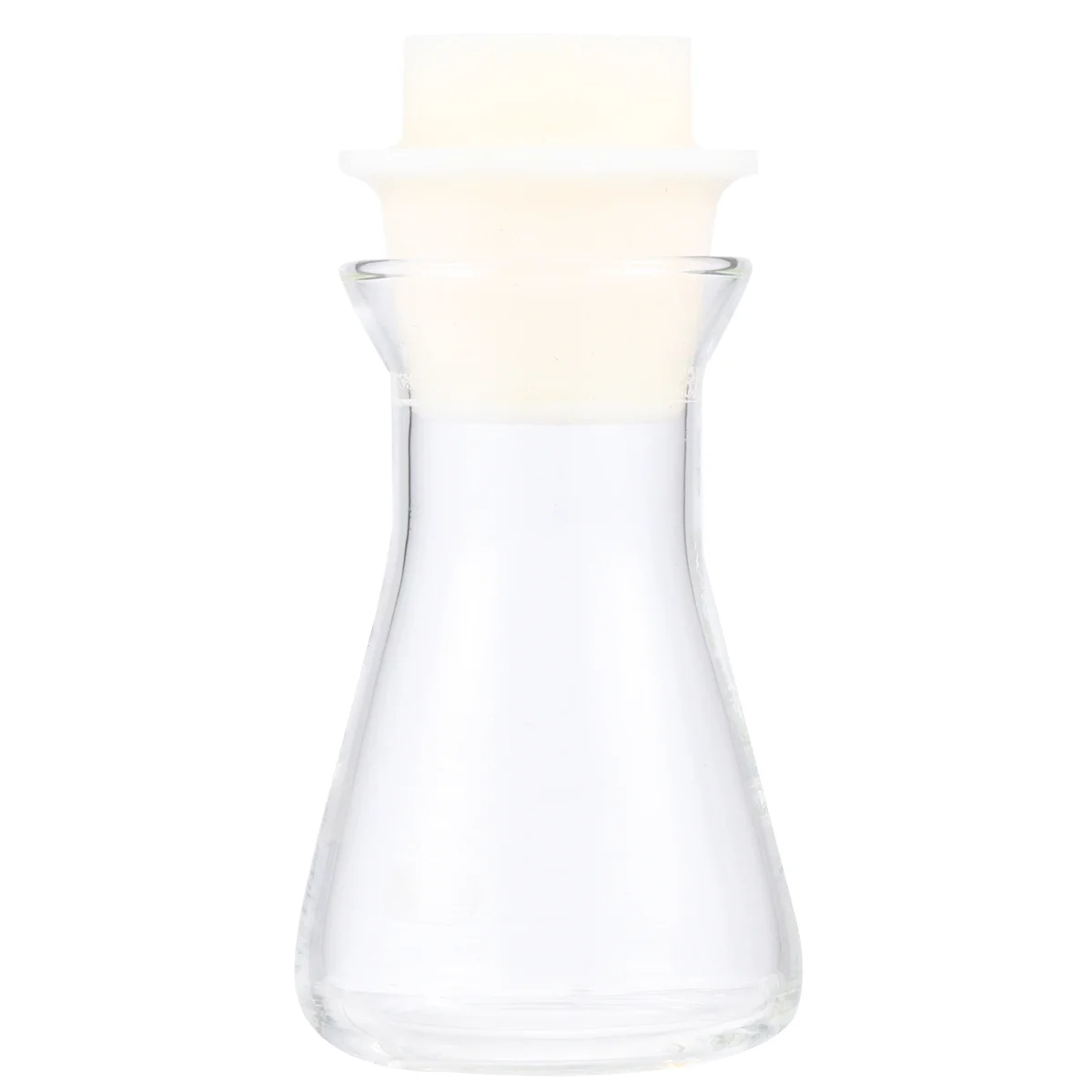 

1Pcs Conical Flask with Stopper 50ml Eco-Friendly Glass Durable Odorless Clear Scale No Bubbles Smooth Rounded Practical Safer