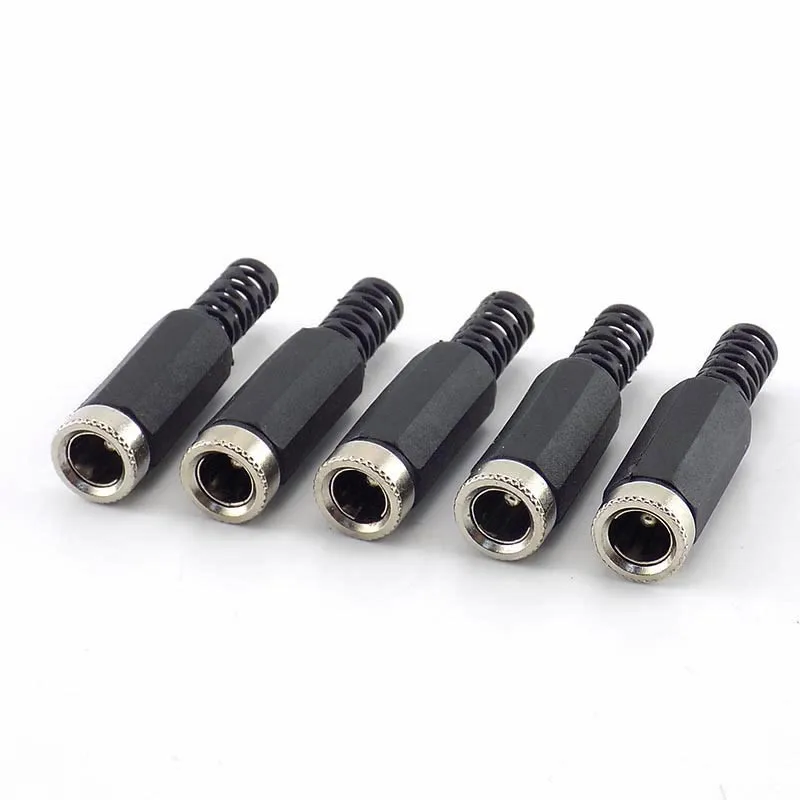 2/5/10pcs 5.5x2.1mm DC Female Jack Extension Cable Cord Adaptor Connector For Cctv Camera System Jack Plug Adapter B5