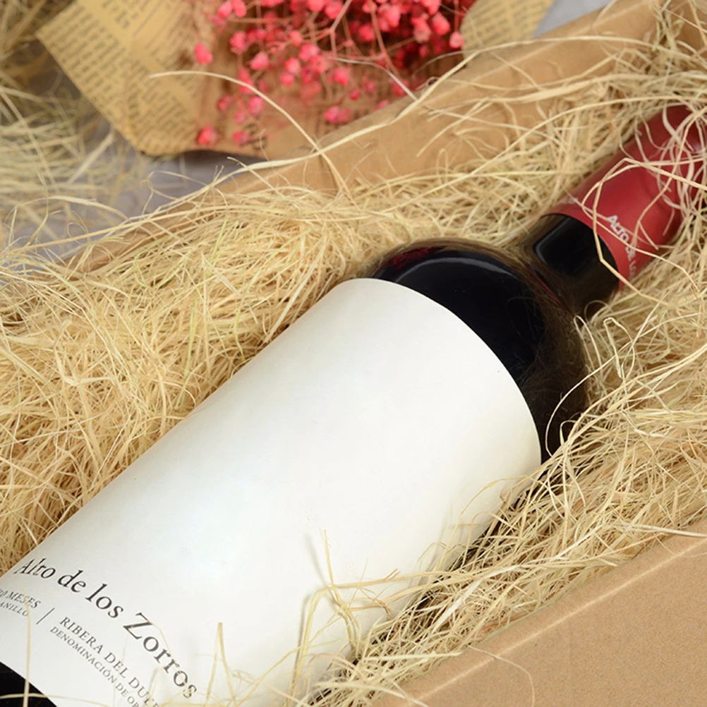 1 paquet de remplissage en raphia déchiqueté pour l'emballage de boîtes cadeaux, panier, remplissage de vide, décoration de boîte de faveur pour mariage, anniversaire, Noël