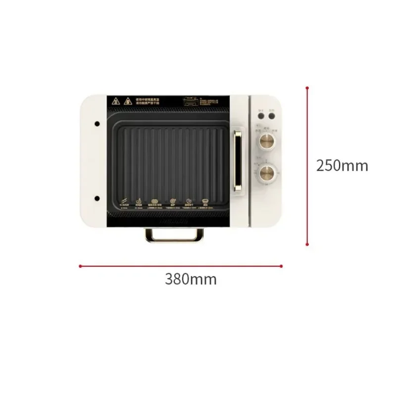 Home Smokeless Electric Grill Desktop Automatic Rotating Skewer Machine Indoor BBQ Meat & Vegetable Roasting Equipment