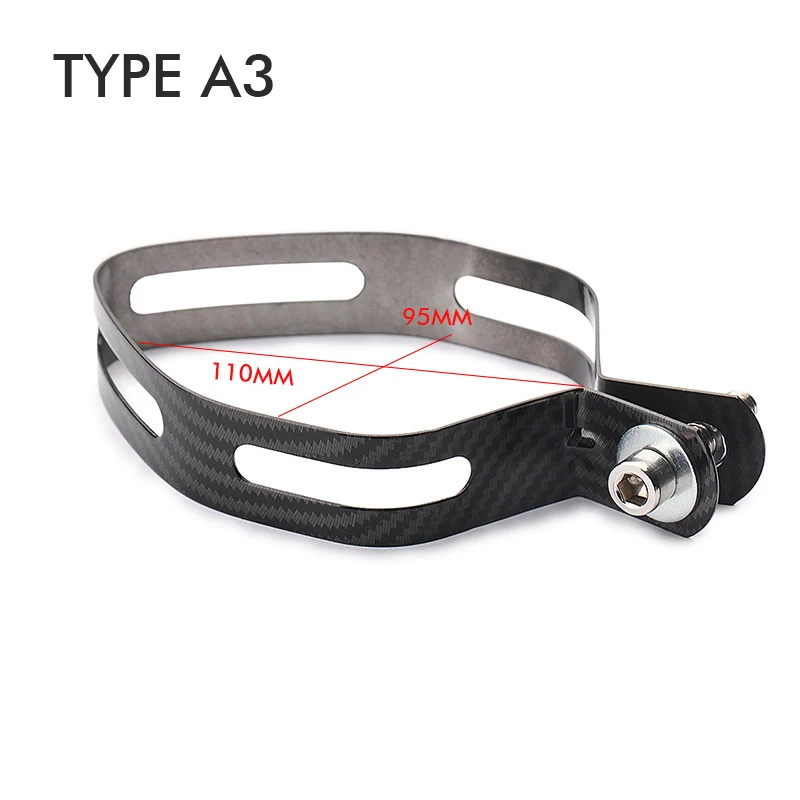 Hot Sale Motorcycle Exhaust Muffler Universal Carbon Fiber Escape Moto Pipe Project Holder Clamp Fixed Ring Support Bracket