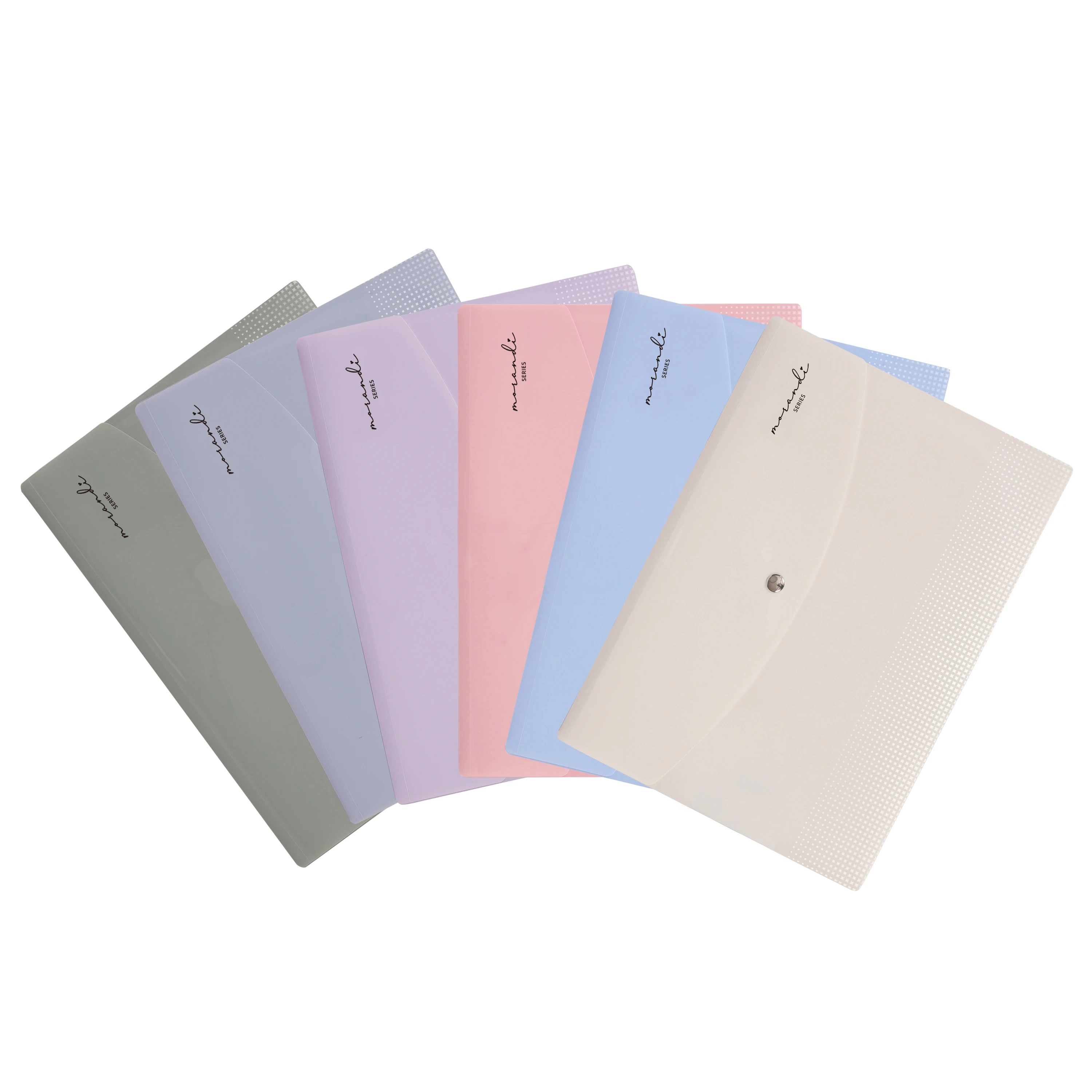 

6 PCS Plastic Folders for Document, A4 Size Plastic Envelopes with Snap Closure, Clear File Folders Bags for School Office