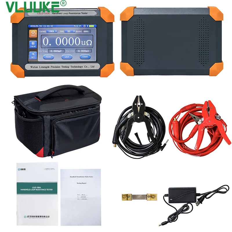 100A Handheld Loop Widerstand Tester Schaltung Kontakt Widerstand Tester Loop Impedanz Tester Isolierung Widerstand Widerstand