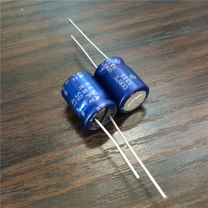 10pcs 47uF 50V Japan ELNA R2B Series 10x12.5mm 50V47uF RBP2 Bipolar Audio Capacitor DIY