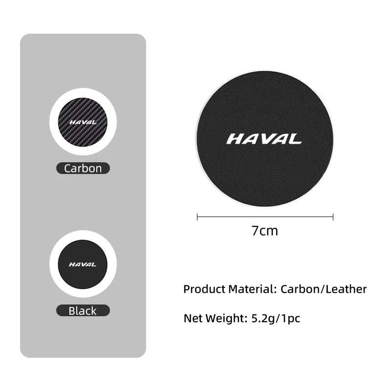 Car Coaster Carbon Mug Drinking Pad Cup Non-Slip Mat Accessories For Great Wall Haval F7 H6 H2 H3 H5 H7 H8 H9 M4 F7X F7H H2