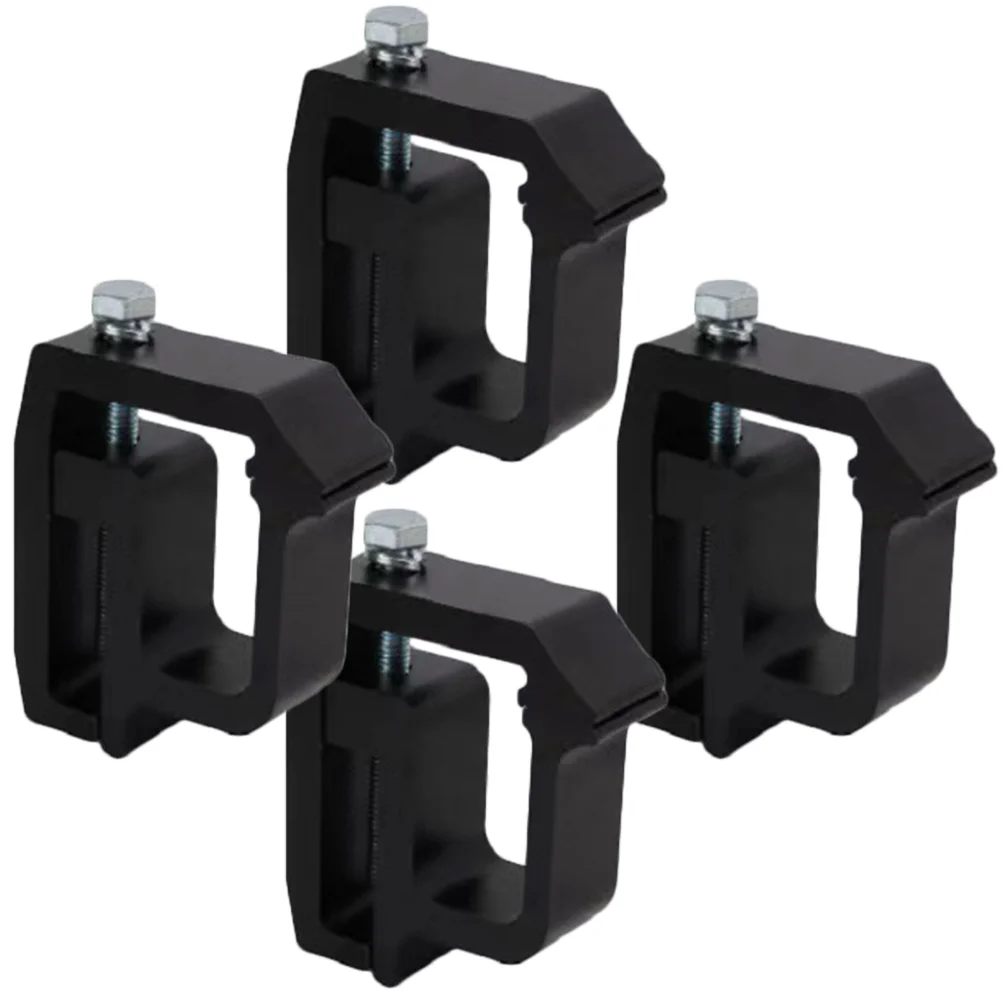 4 Pcs Truck Roof Camper Shell Fixed Mounting Clip (black) 4pcs/pack Cap Clamps Accessory Ladder Rack for The