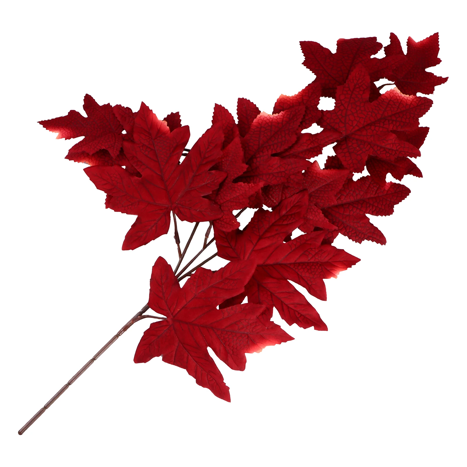 

1pc Artificial Maple Shrubs Thanksgiving Decorations For Wreath Centerpieces Home Festival Autumn Fall Bushes Fake
