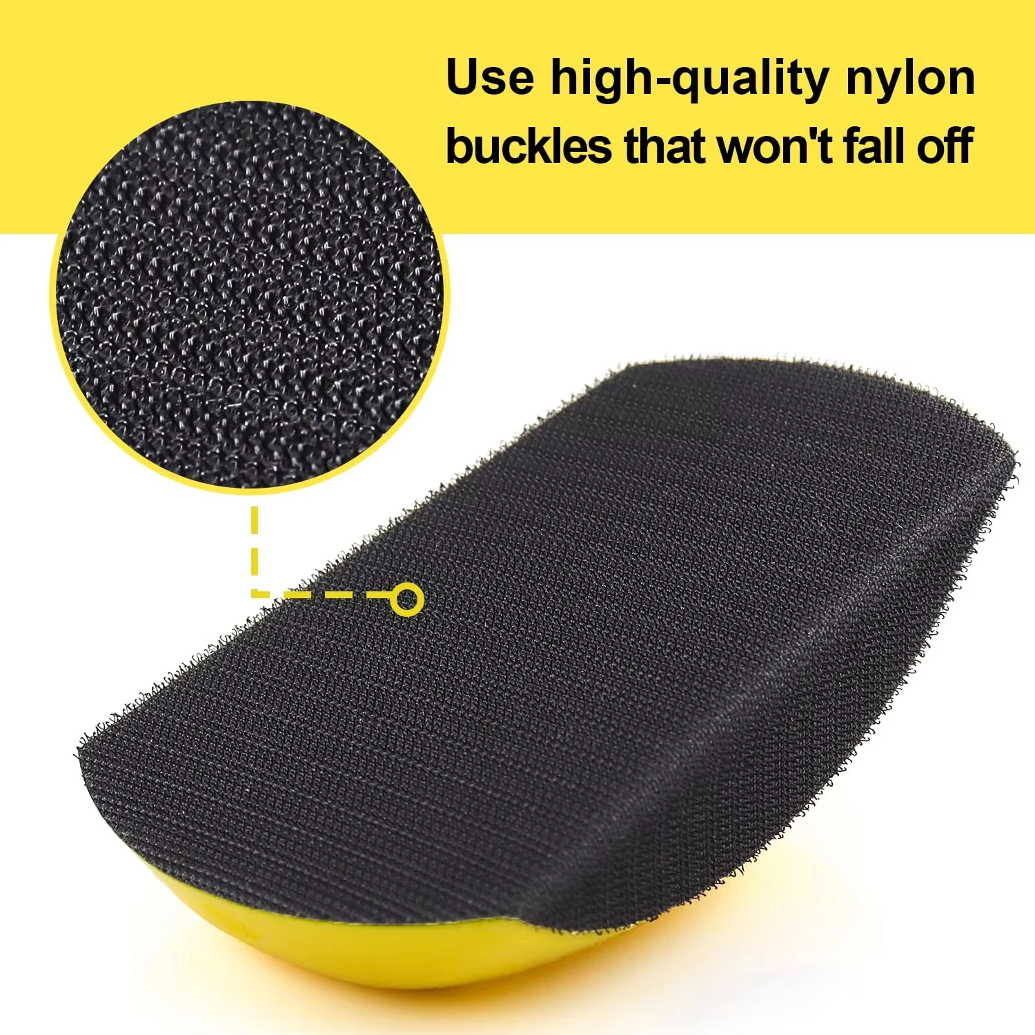 6inch Sanding Disc Holder Sand Paper Backing Polishing Pad Hand Grinding Block PU Foam Sanding Disc