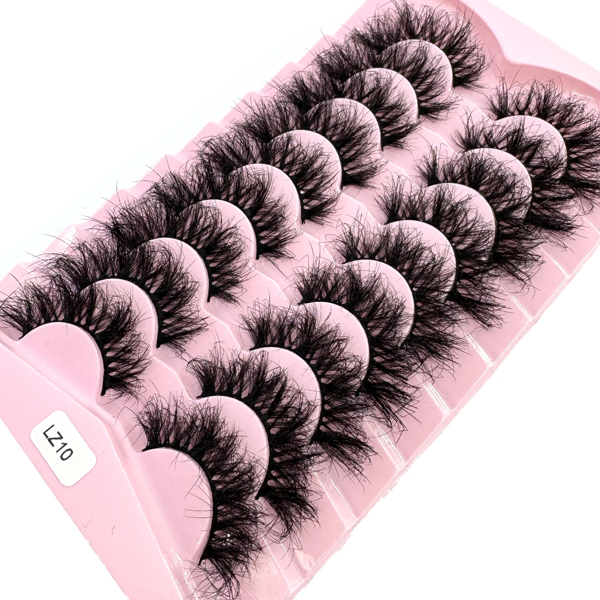 Hbzgtlad novo 9 pares de cílios falsos de vison fofos cílios postiços volume grosso dramático olho de gato cílios tira longa pacote de cílios finos