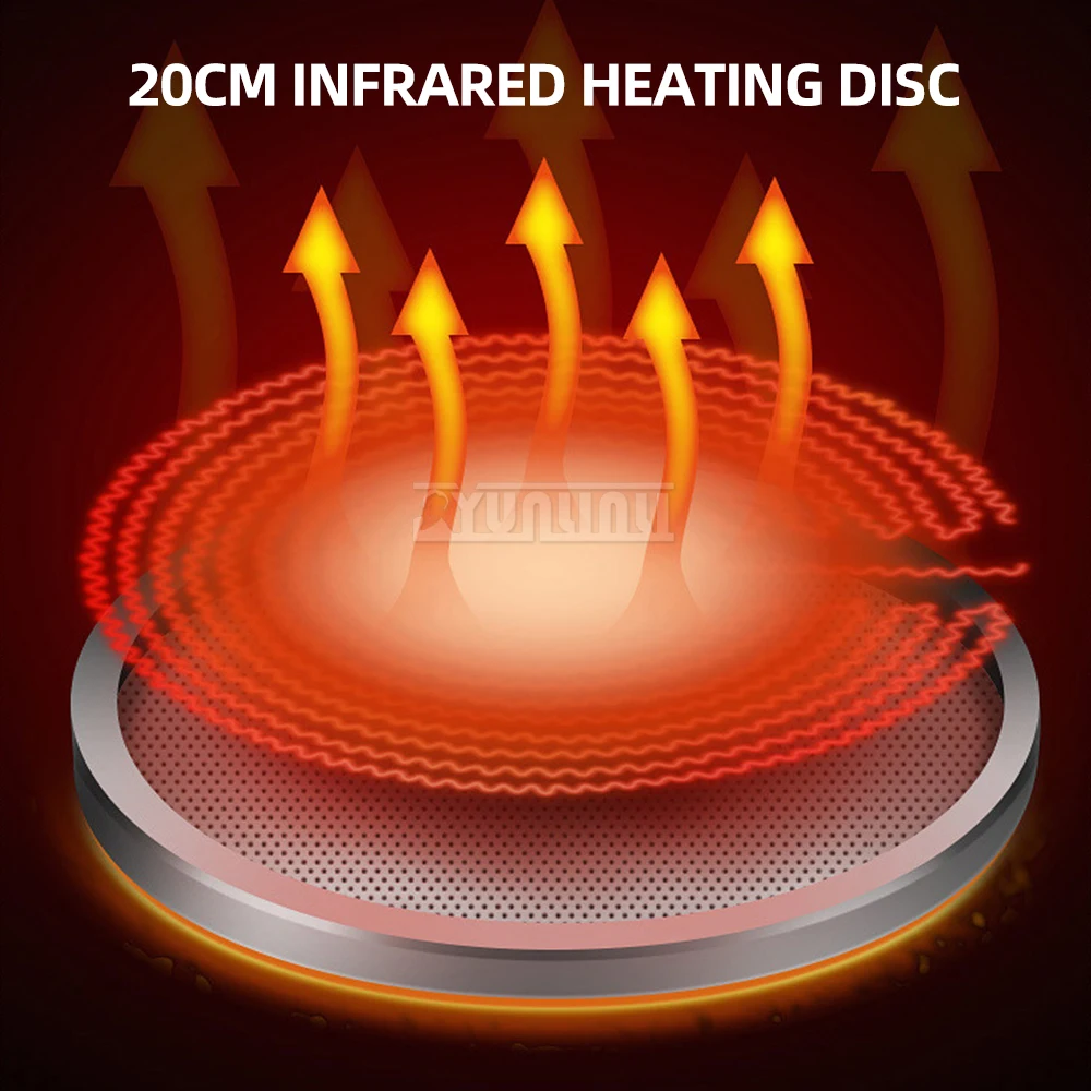 Estufa inteligente de cerámica eléctrica de 2200W, estufa eléctrica doméstica, estufa Wok de inducción para cocina