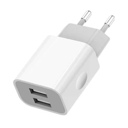 5V 2A EU Plug USB Chargers Universal Travel AC Power Wall Adapters 5V 2A USB Phone Chargers for IPhone IPad Samsung Xiaomi