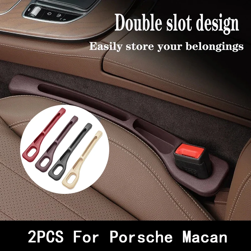 2Pcs For Porsche Macan Car Seat Gap Filler Between Seats Crevice Interior Decoration Accessories