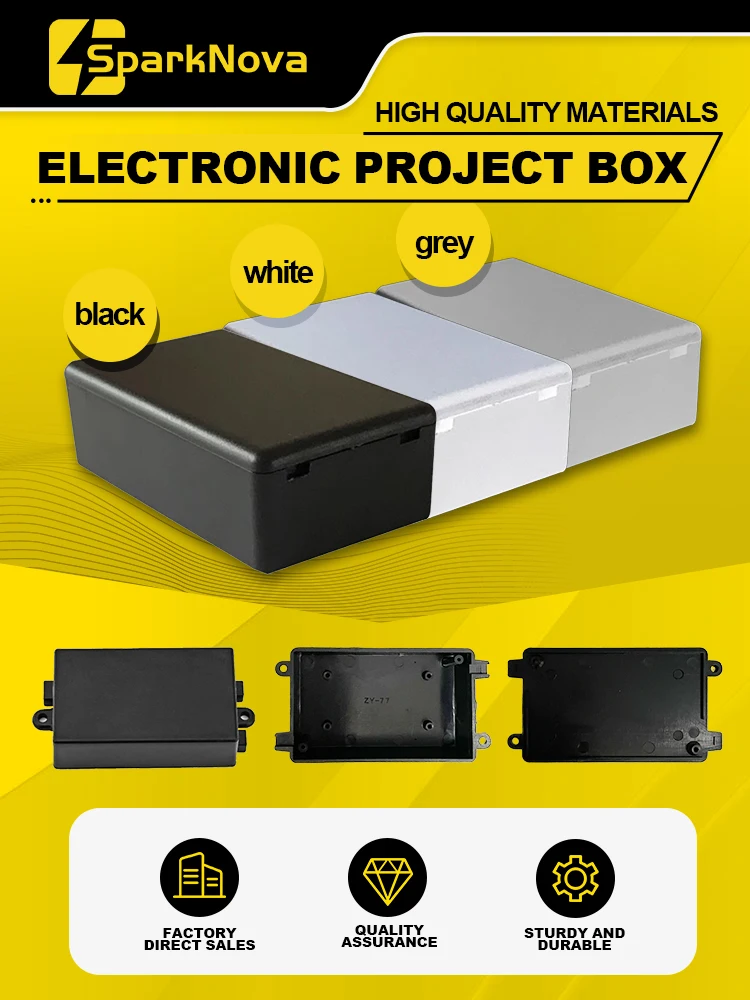 70/100mm DIY Elektrische Gehäuse Box Elektronische Projekt Fall Weiß Schwarz Grau Instrument Lagerung Junction Controller Box – Detail 2
