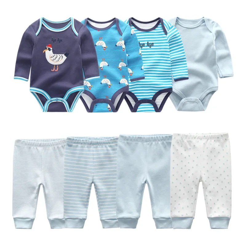 Autumn Baby Girl Clothes Cotton Bodysuits+Pants Winter Clothing Sets