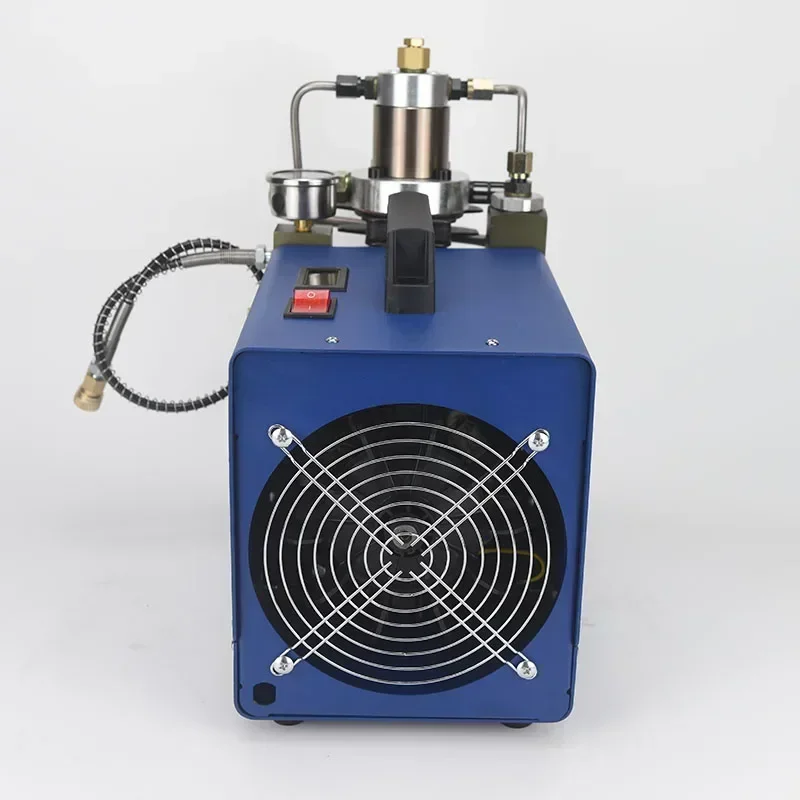 ปั๊มลมแรงดันสูงขนาดเล็ก 4500 psi 300 บาร์ สำหรับดับเพลิงและดำน้ำ