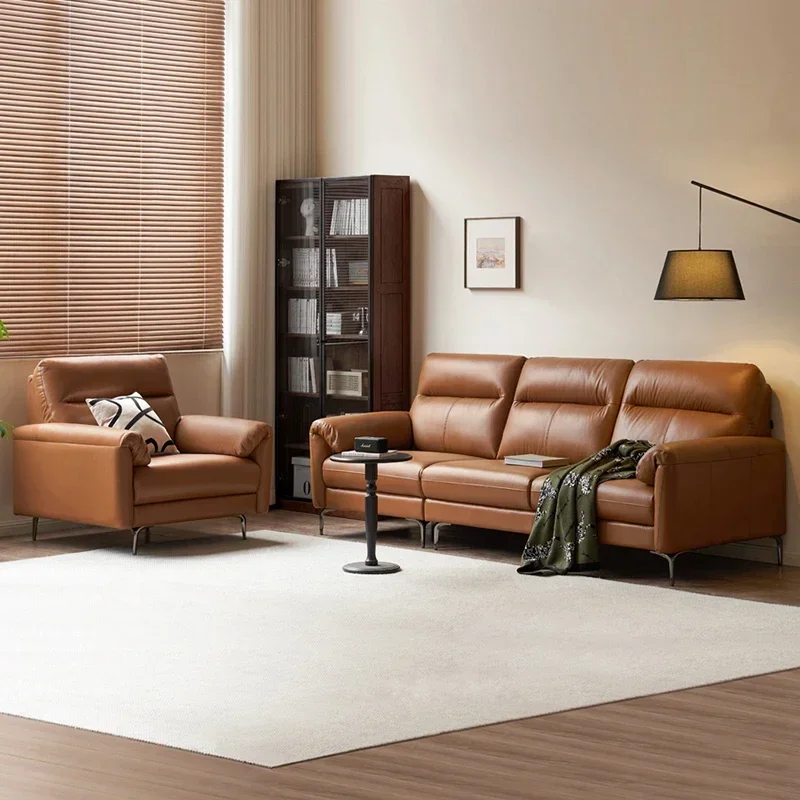 

Удобный диван из пенопласта для девочек, коричневый, роскошный, 3-местный, современный, простой, итальянский, минималистичный, Muebles Para Salas, мебель Modernos