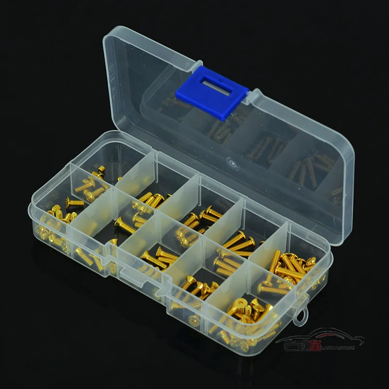 Remote Control Toy Car Screw Accessories High-Intensity 12.9 Level Earth Tycoon Gold Inner Hexagon M3*6/8/10/12 Screw Tool Box