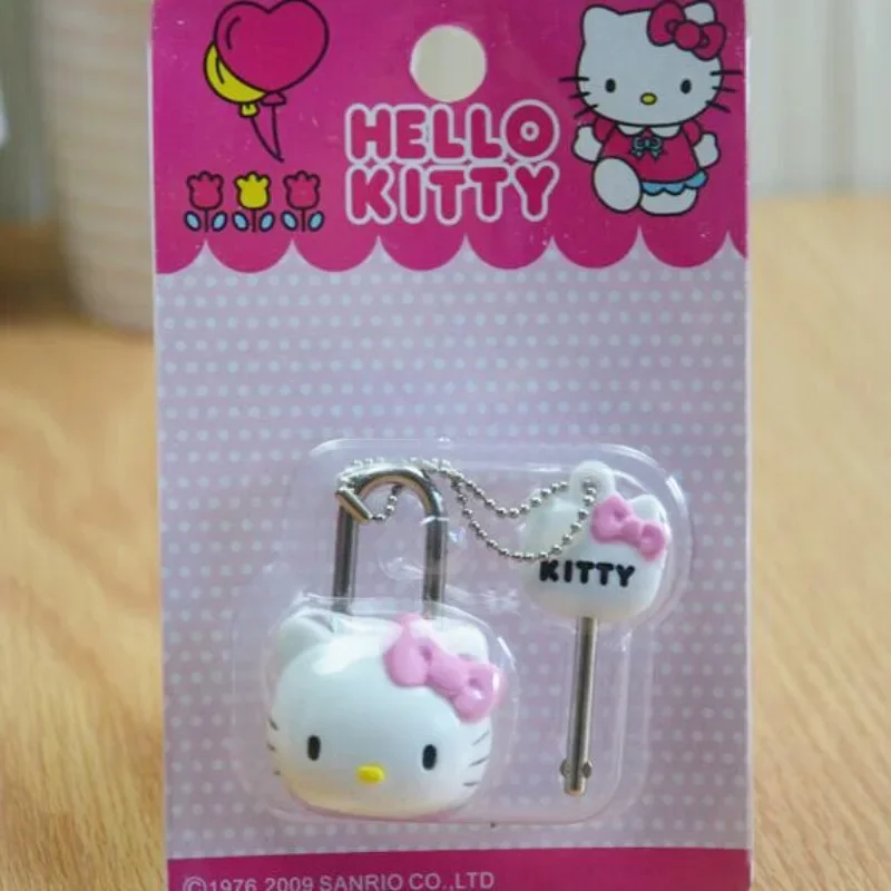 Sanrio Hello Kitty melodia kłódka kłódka pamiętnik kreskówka torba na zamek błyskawiczny plecak torebka do szafki do szuflady bagaż Mini narzędzia