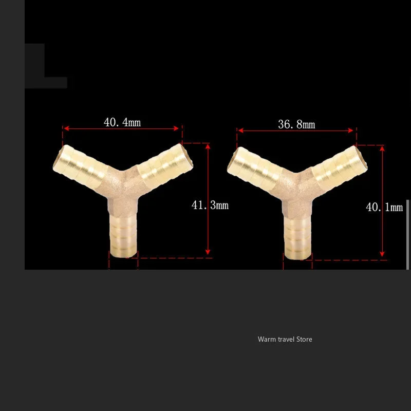 Brass Barb Pipe Fitting 2 3 4 way brass connector For 4mm 5mm 6mm 8mm 10mm 12mm 16mm 19mm hose copper Pagoda Water Tube Fittings