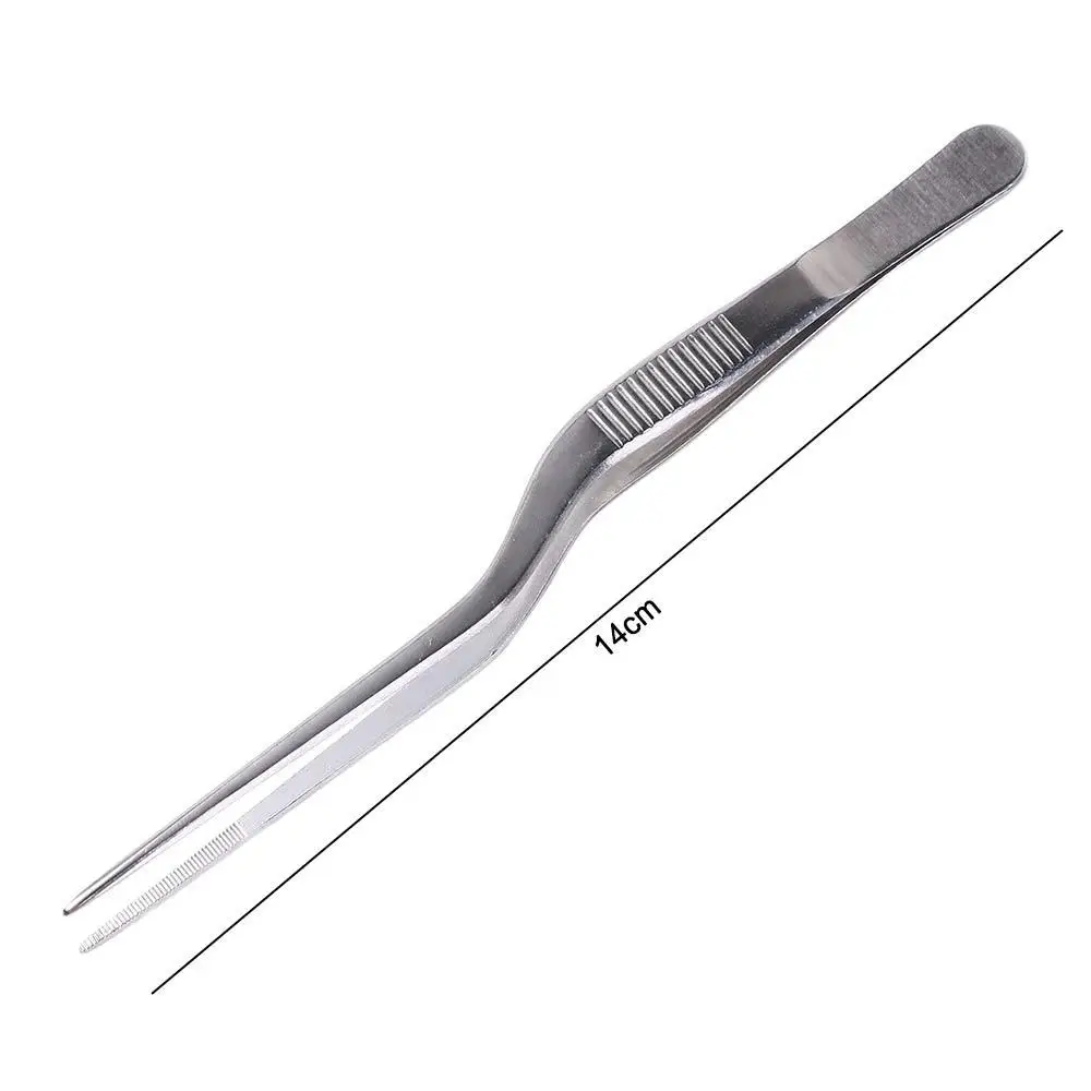 Silver Portable Oral Cleaner Ear  Wax Removal Stainless Steel Ear Tweezer Ear Care Tools Nail Clip Ear Cleaning Clip